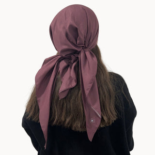 Dark Cherry Solid Triangle Scarf