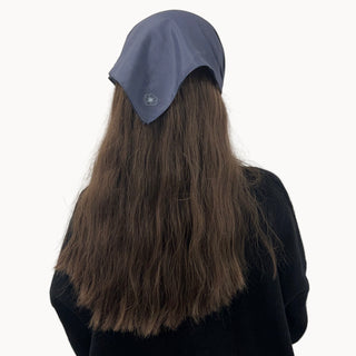 Midnight Blue Solid Ready-Tied Bandana
