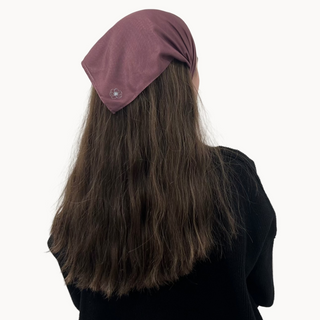 Dark Cherry Solid Ready-Tied Bandana