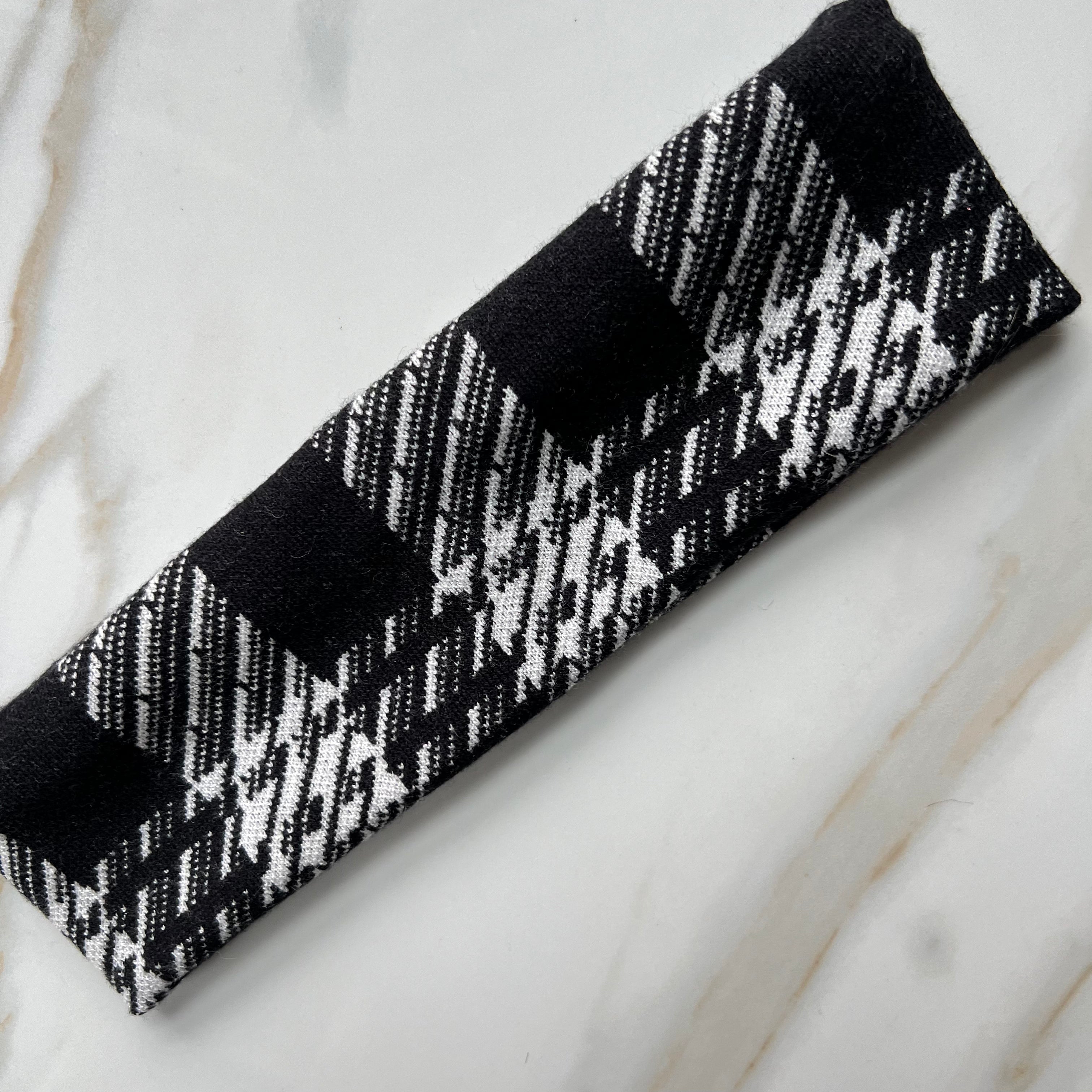 Houndstooth Cashmere Headband