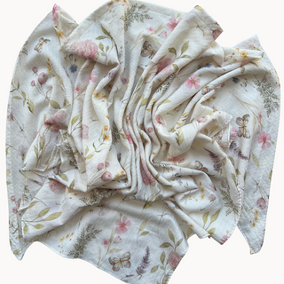 Meadow Whispers Light Crinkle Triangle Scarf