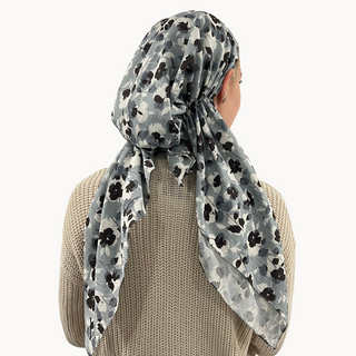 Dusky Bloom Light Crinkle Pre-Tied Scarf