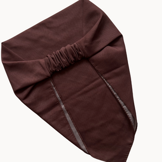Mocha Brown Solid Ready-Tied Bandana