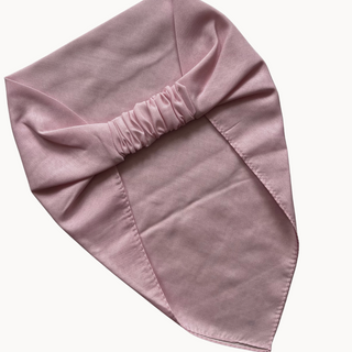 Powder Pink Solid Ready-Tied Bandana