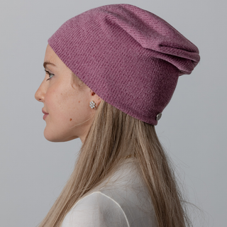 Rose Heathered Knit Beanie