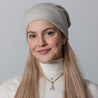 Oatmeal Heathered Knit Beanie