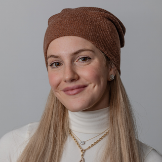 Toffee Heathered Knit Beanie