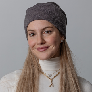 Charcoal Heathered Knit Beanie