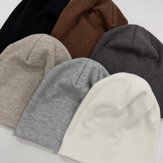 Toffee Heathered Knit Beanie