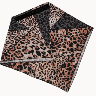 Leopard Mix Triangle Scarf