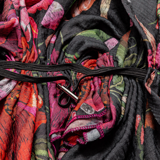 Crimson Garden Pre-Tied Scarf