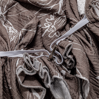 Cocoa Daffodil Pre-Tied Scarf