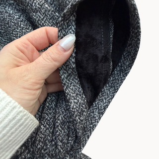 Houndstooth Knit Pre-Tied Scarf