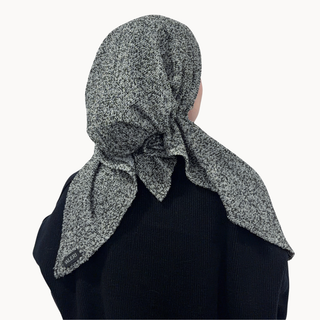 Boucle Plush Knit Pre-Tied Scarf