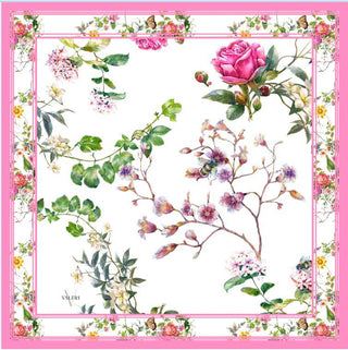 Jardin Rose Light Crinkle Pre-Tied Scarf