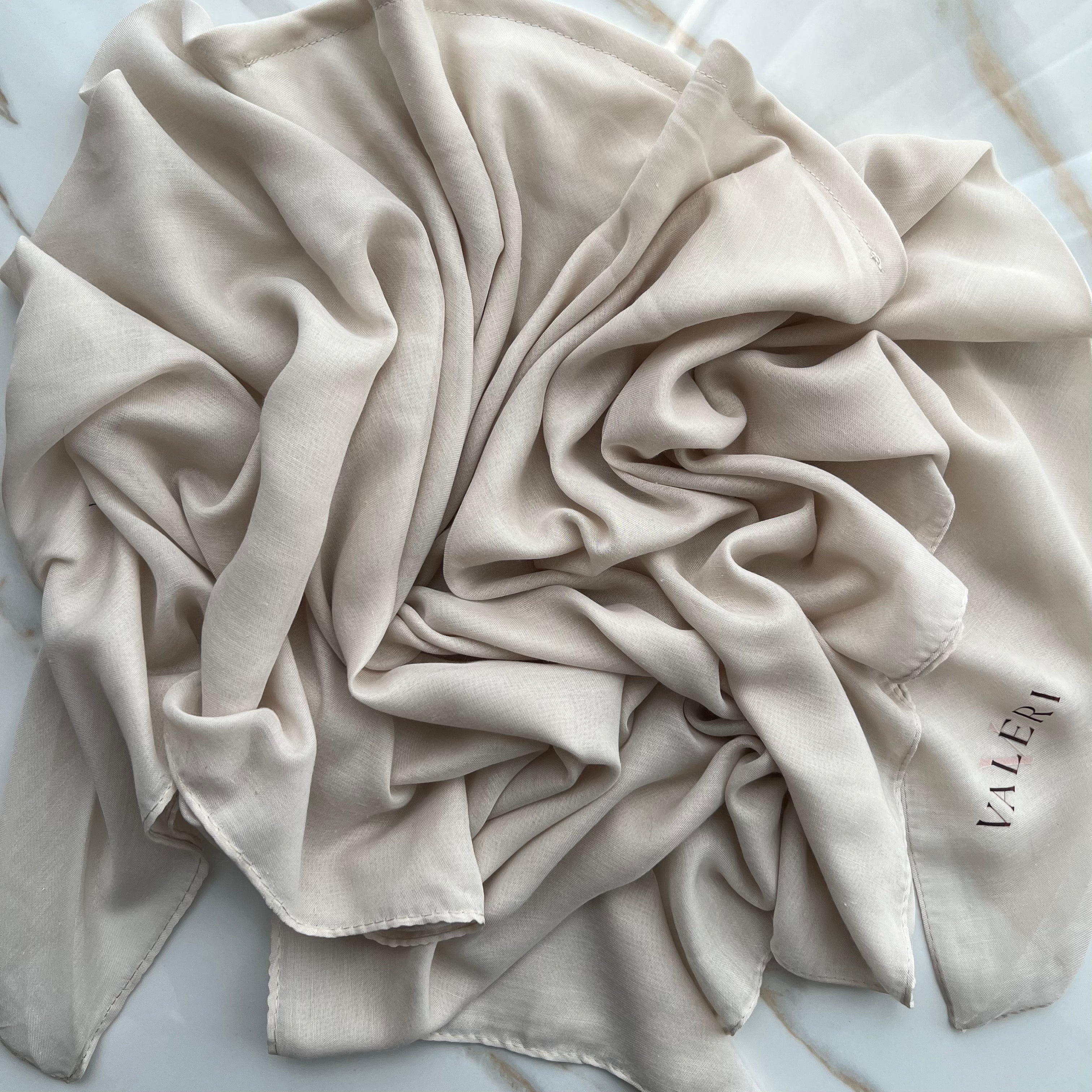 Solid Cotton Triangle Scarf