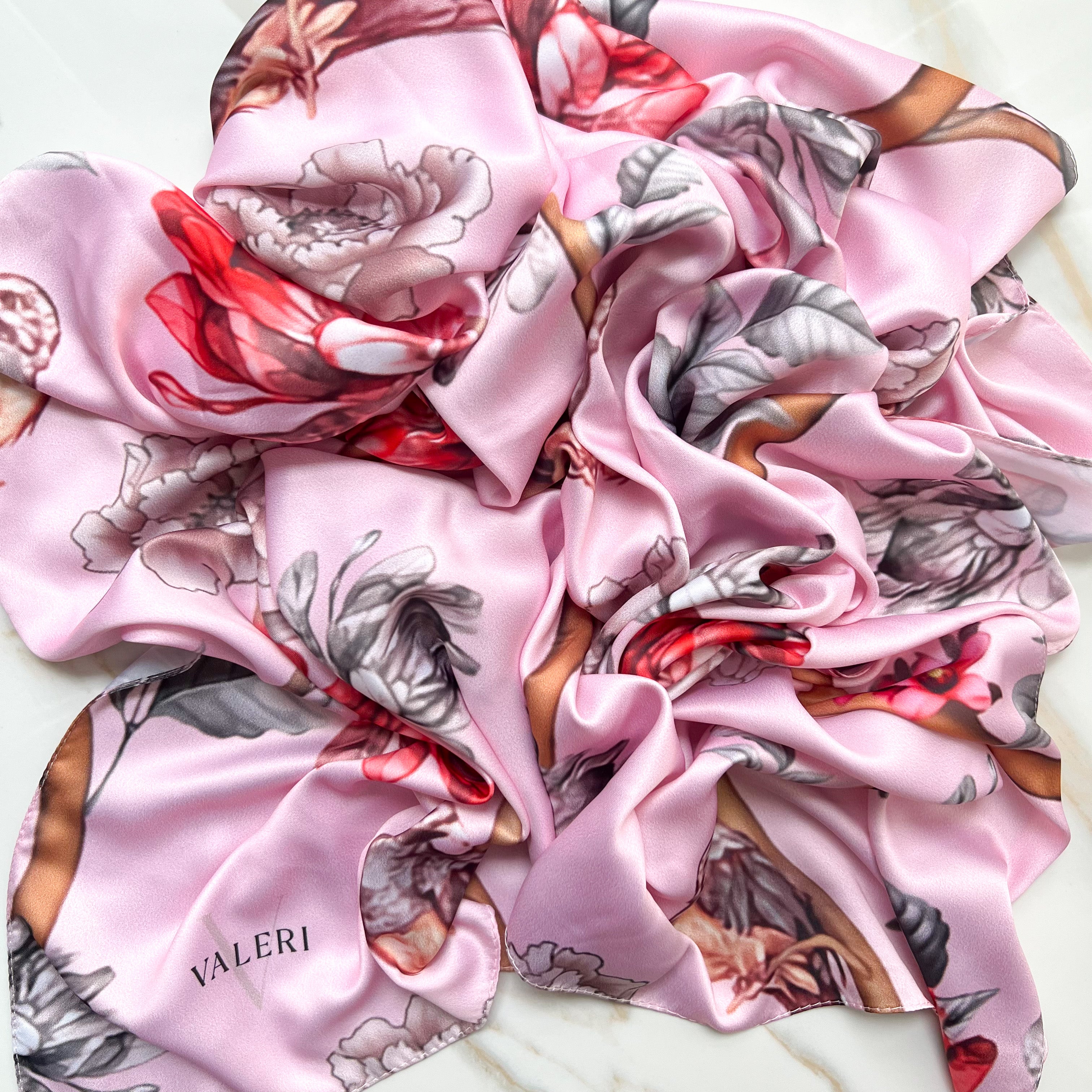 Chloe Satin Open Square Scarf