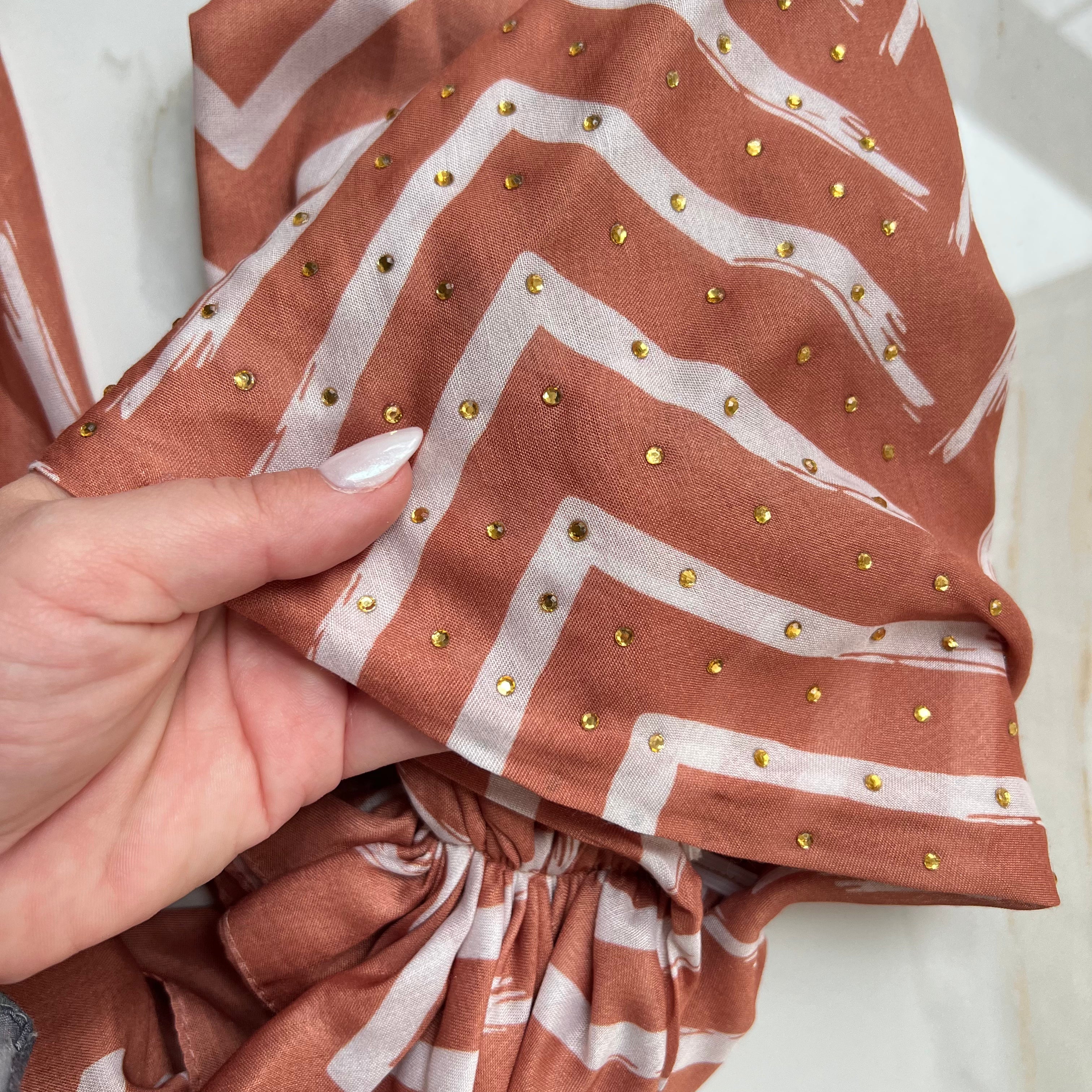 Lola Embellished Pre-Tied Scarf