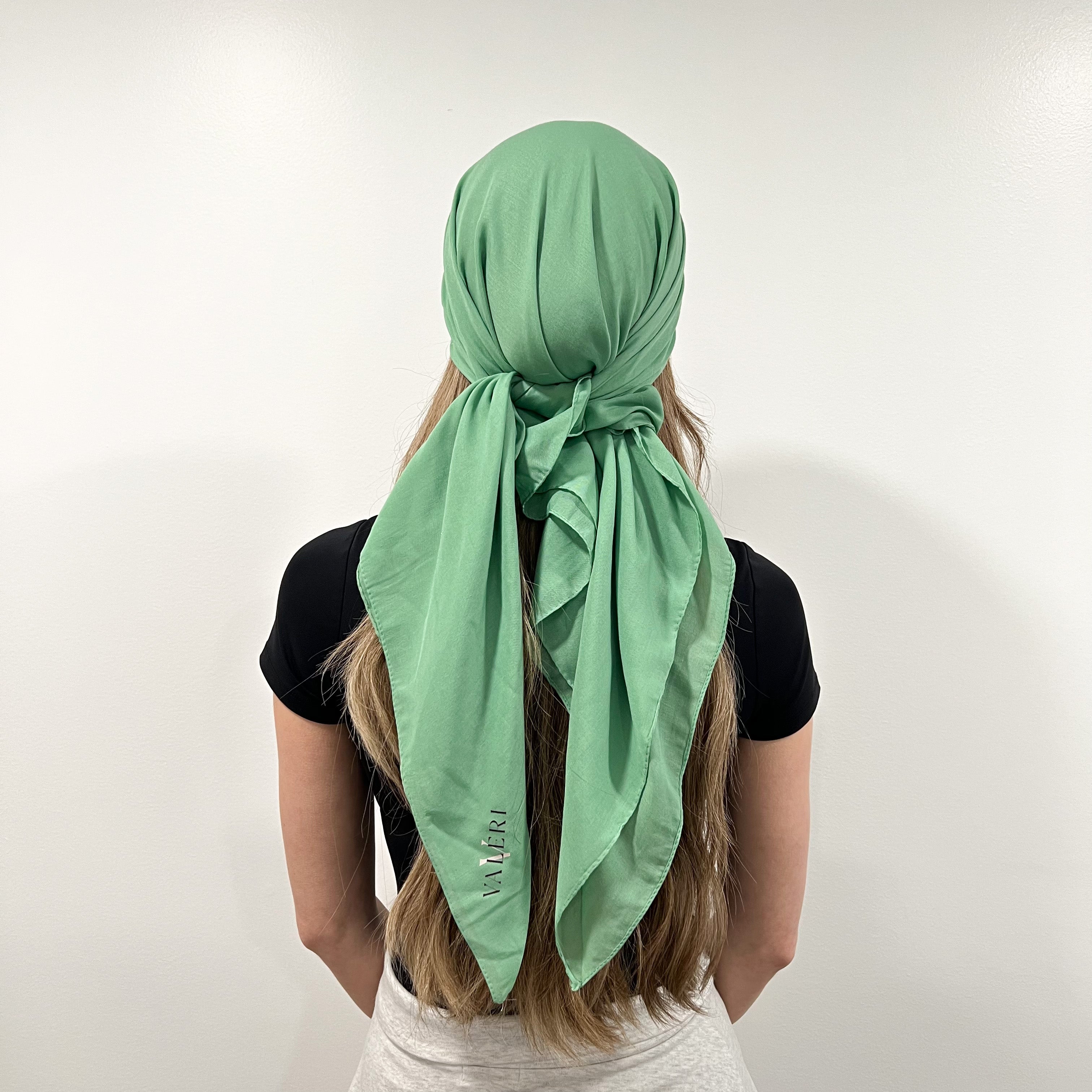 Solid Cotton Triangle Scarf