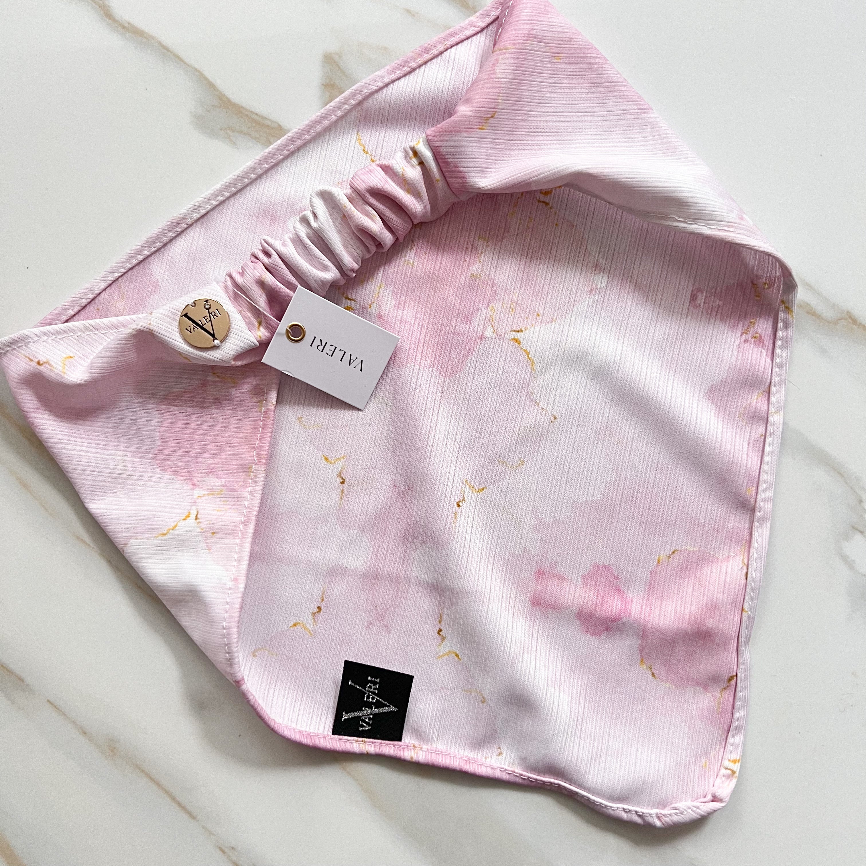Valeri X Toby Pink Watercolor Bandana