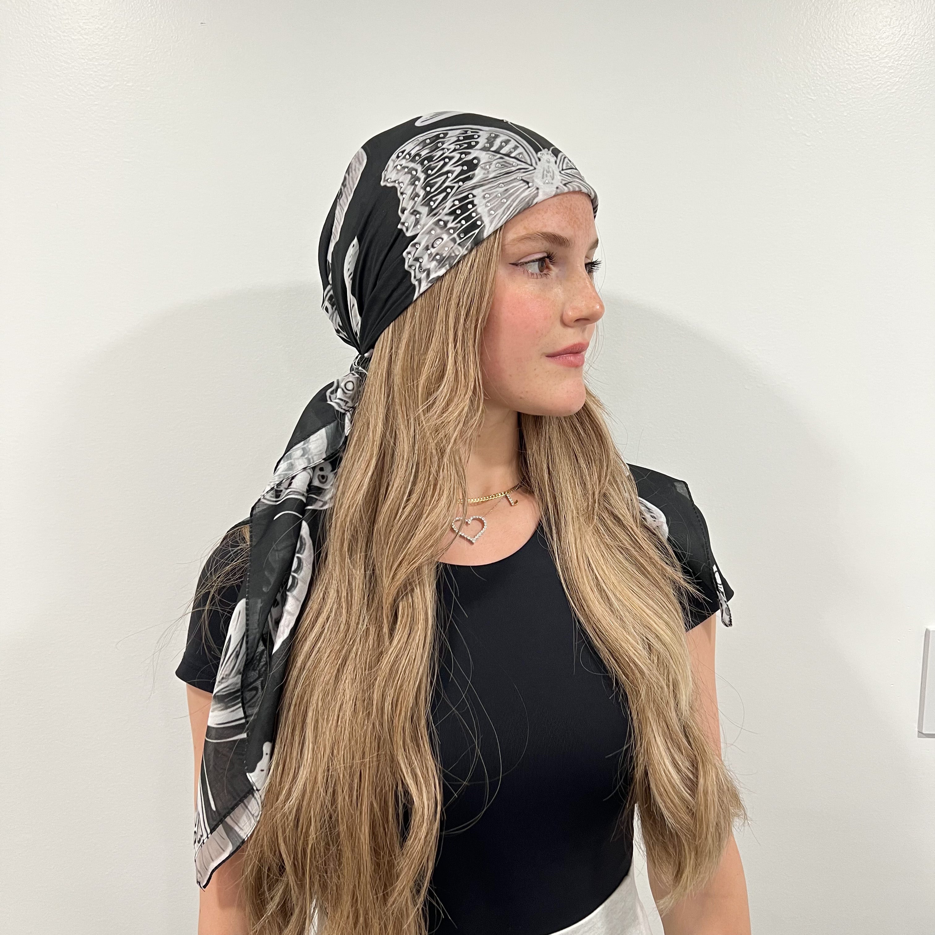 Athalia Embellished Triangle Scarf