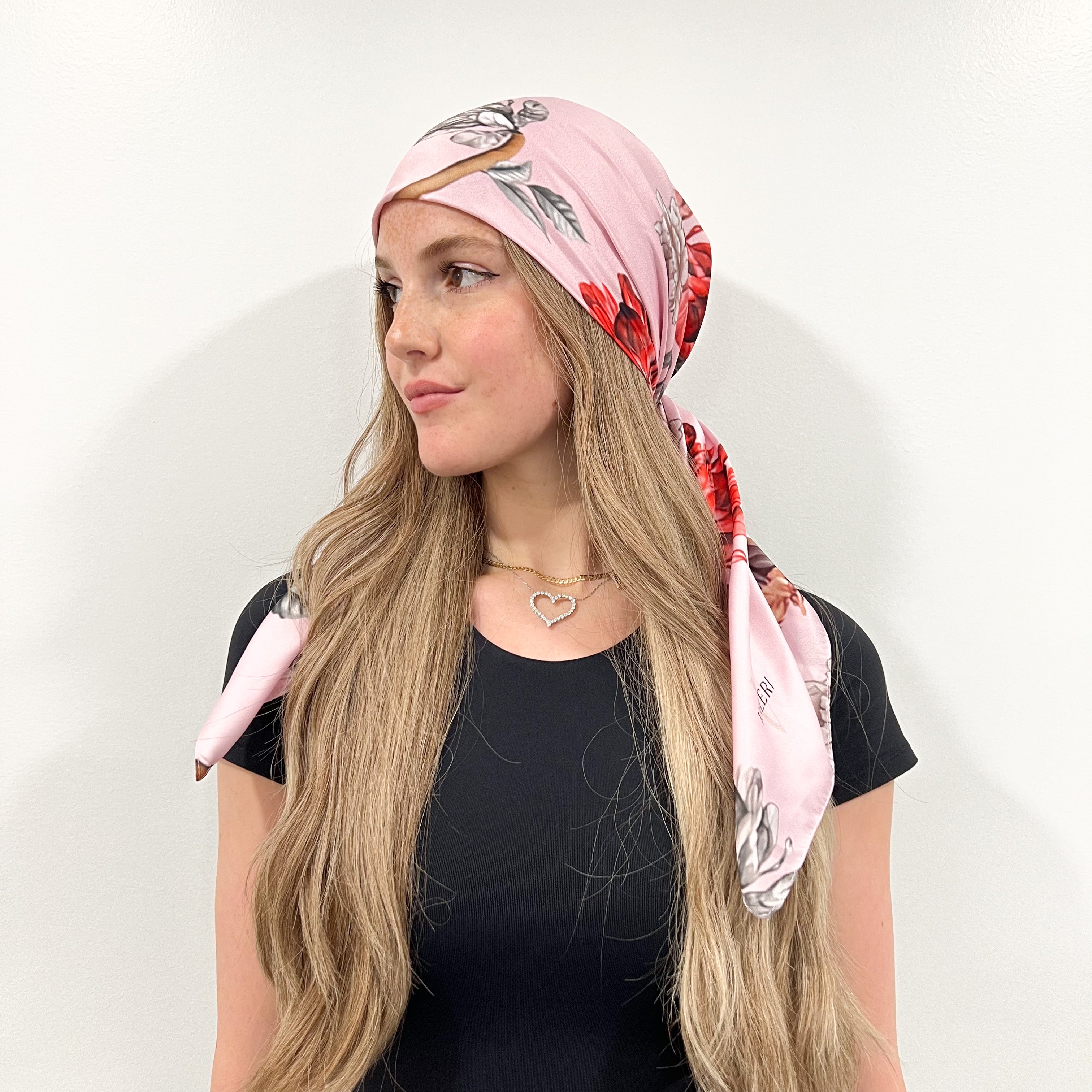 Chloe Satin Open Square Scarf
