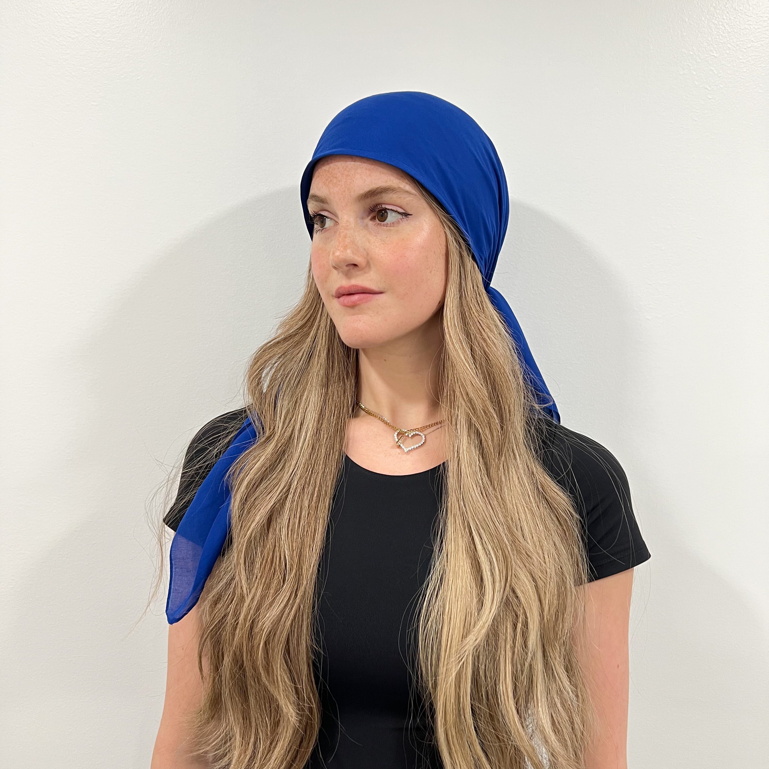 Solid Cotton Triangle Scarf