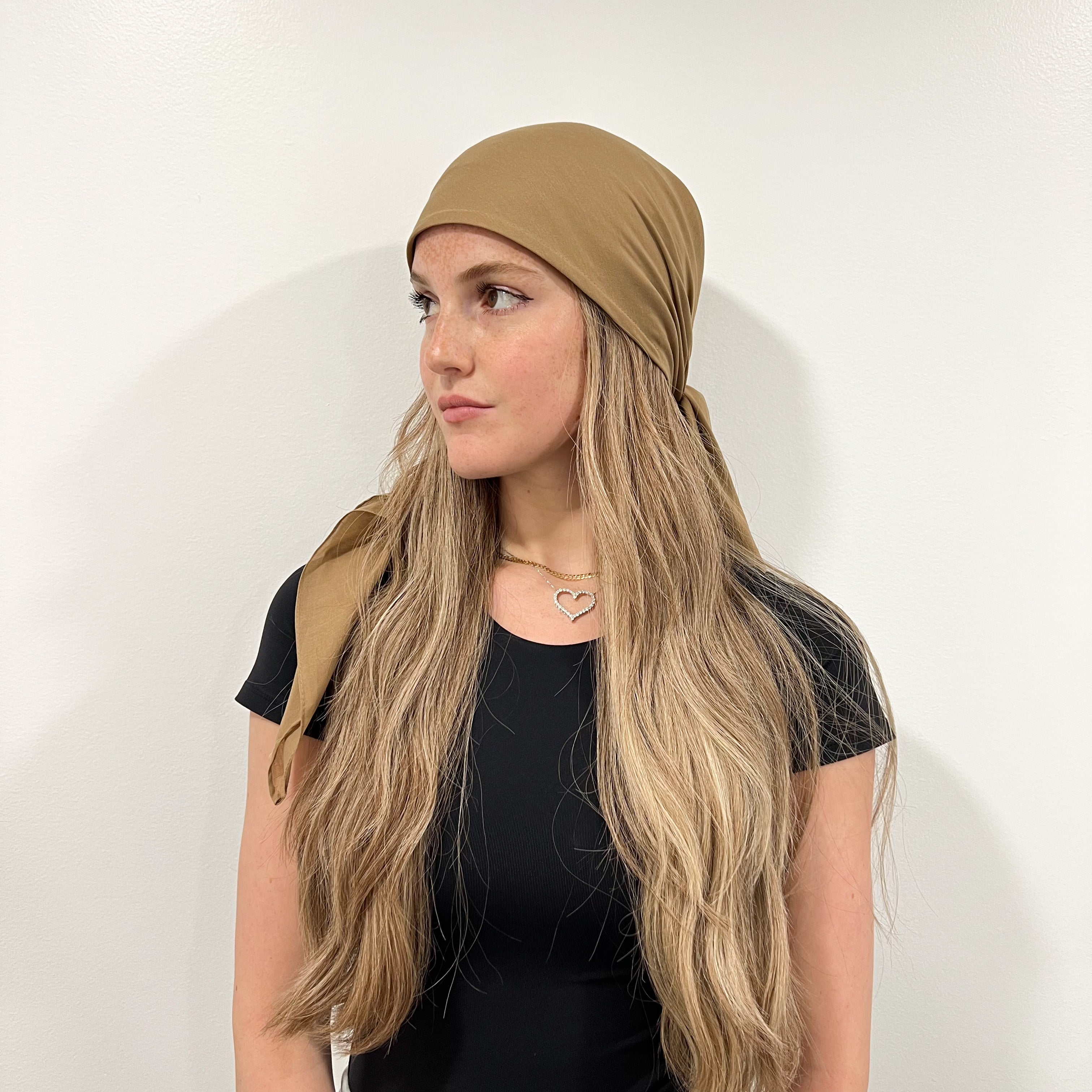 Solid Cotton Triangle Scarf