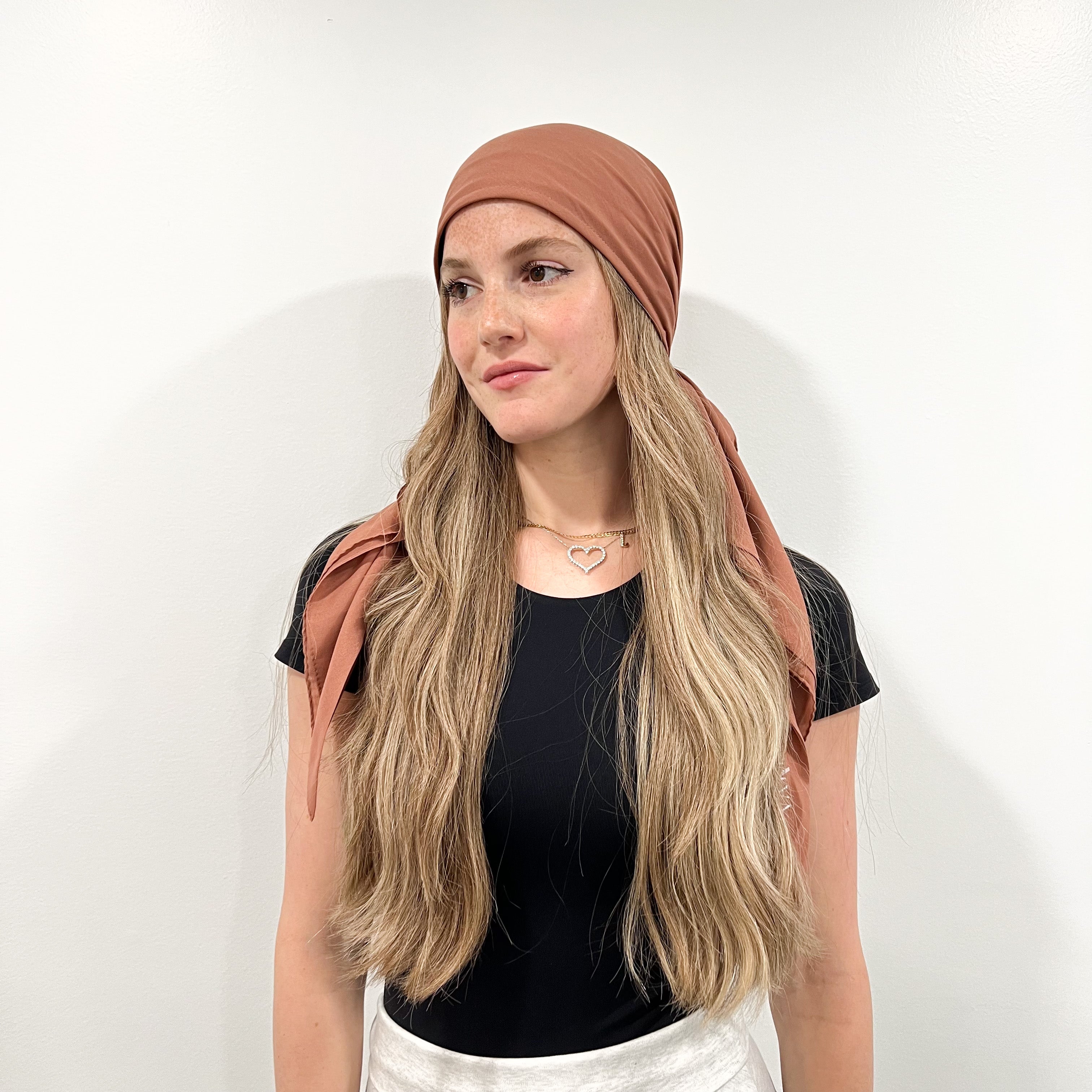Solid Cotton Triangle Scarf