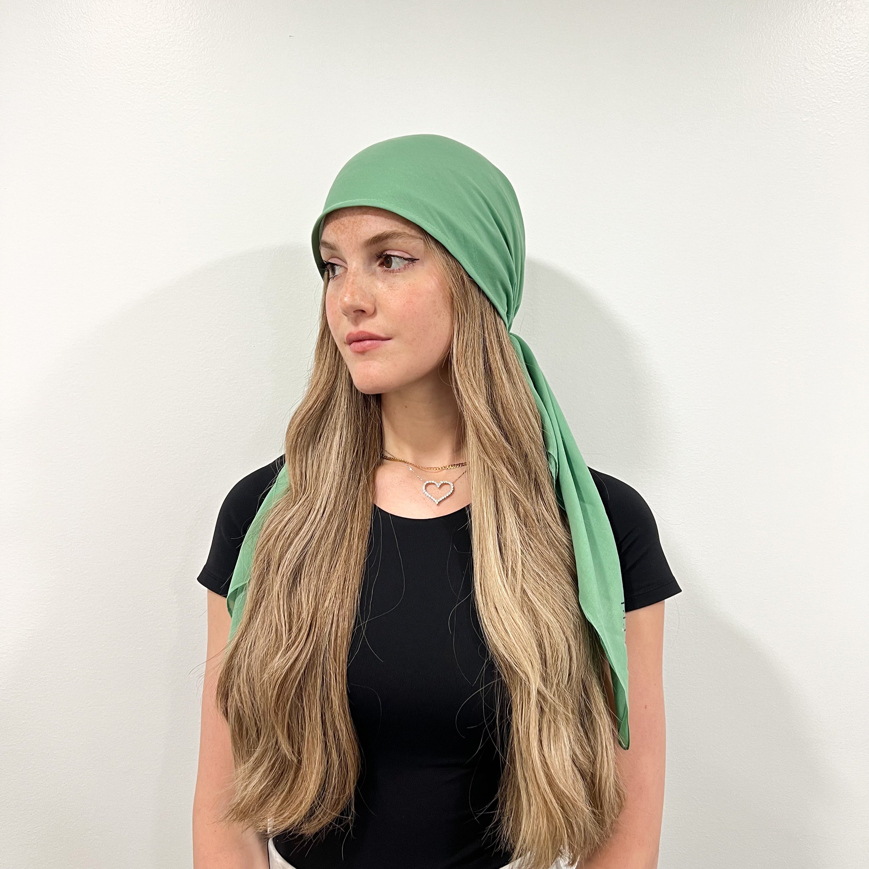 Solid Cotton Triangle Scarf