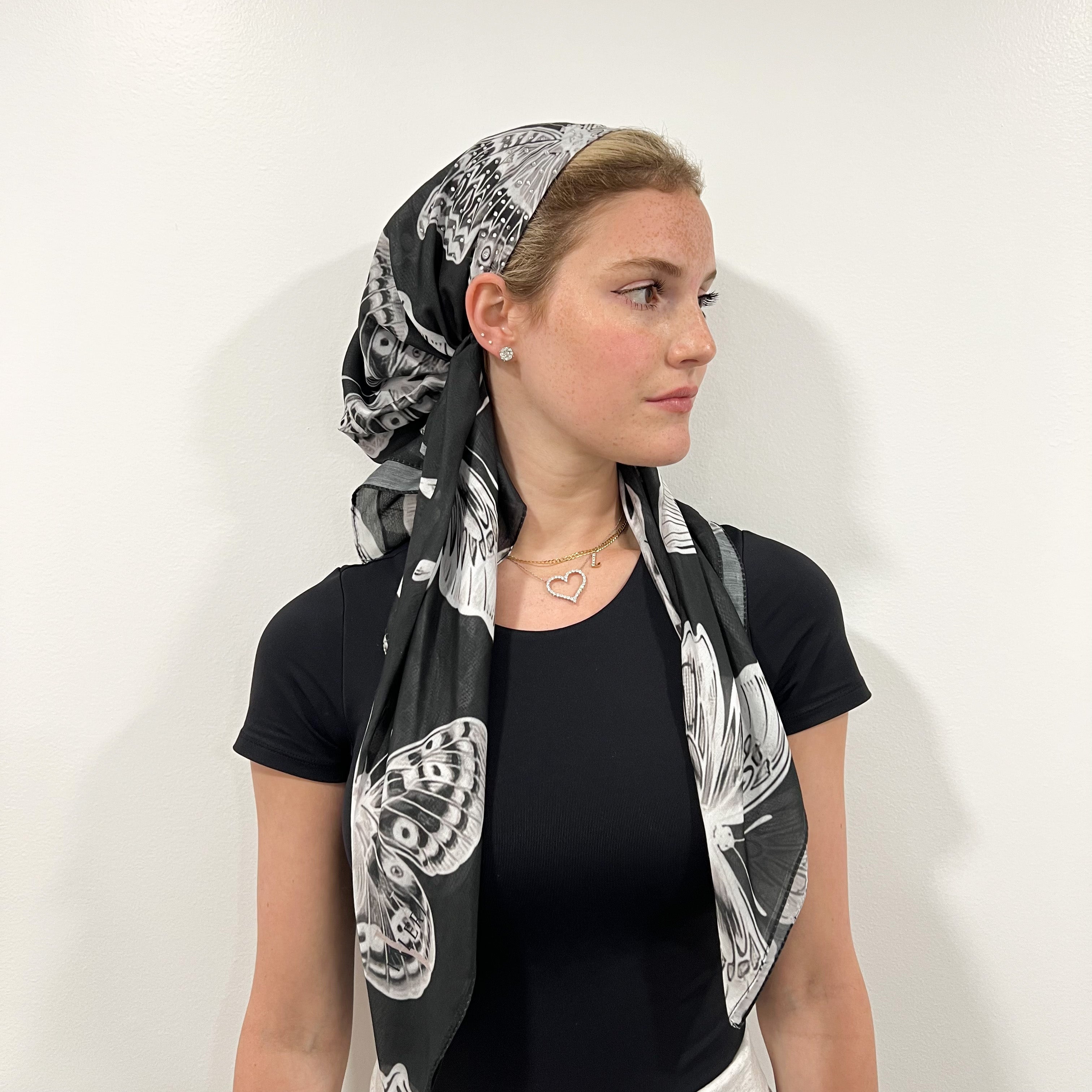 Athalia Embellished Pre-Tied Scarf