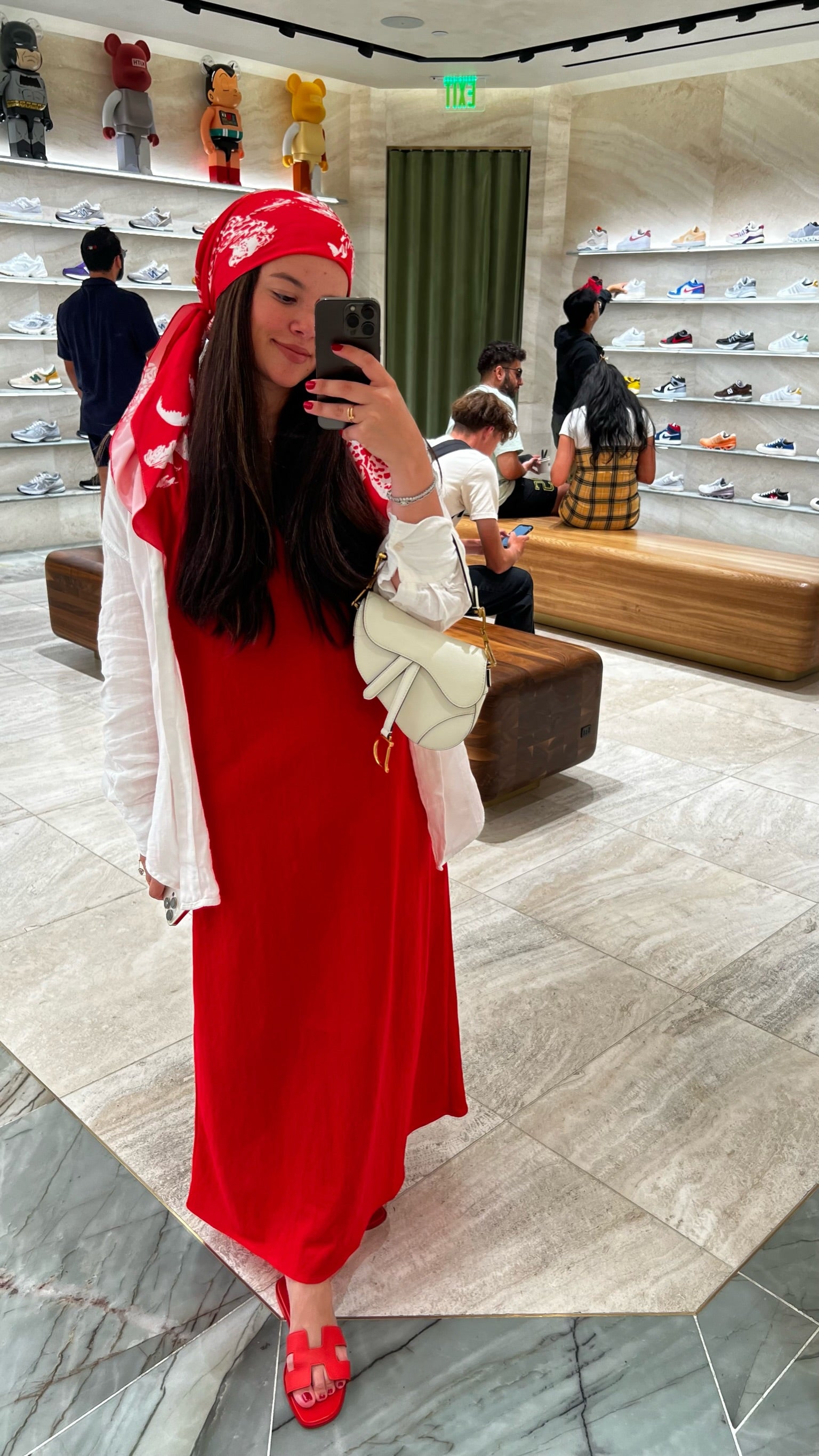 Scarlet Safari X @styledbyrebs Satin Open Square Scarf