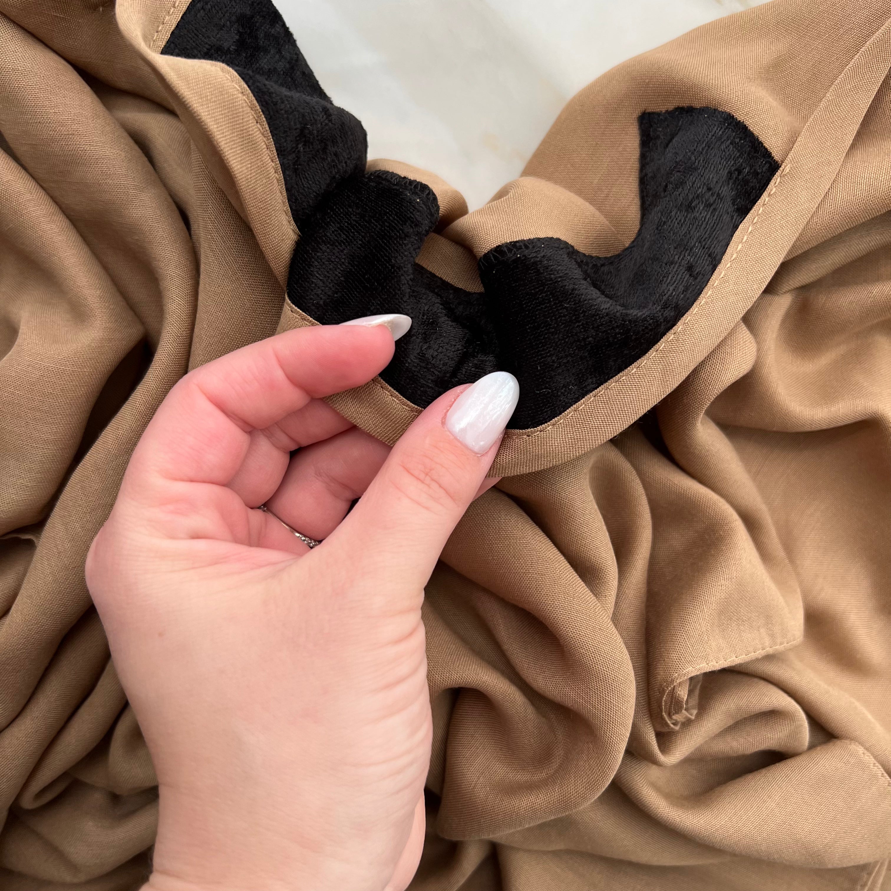 Solid Cotton Triangle Scarf