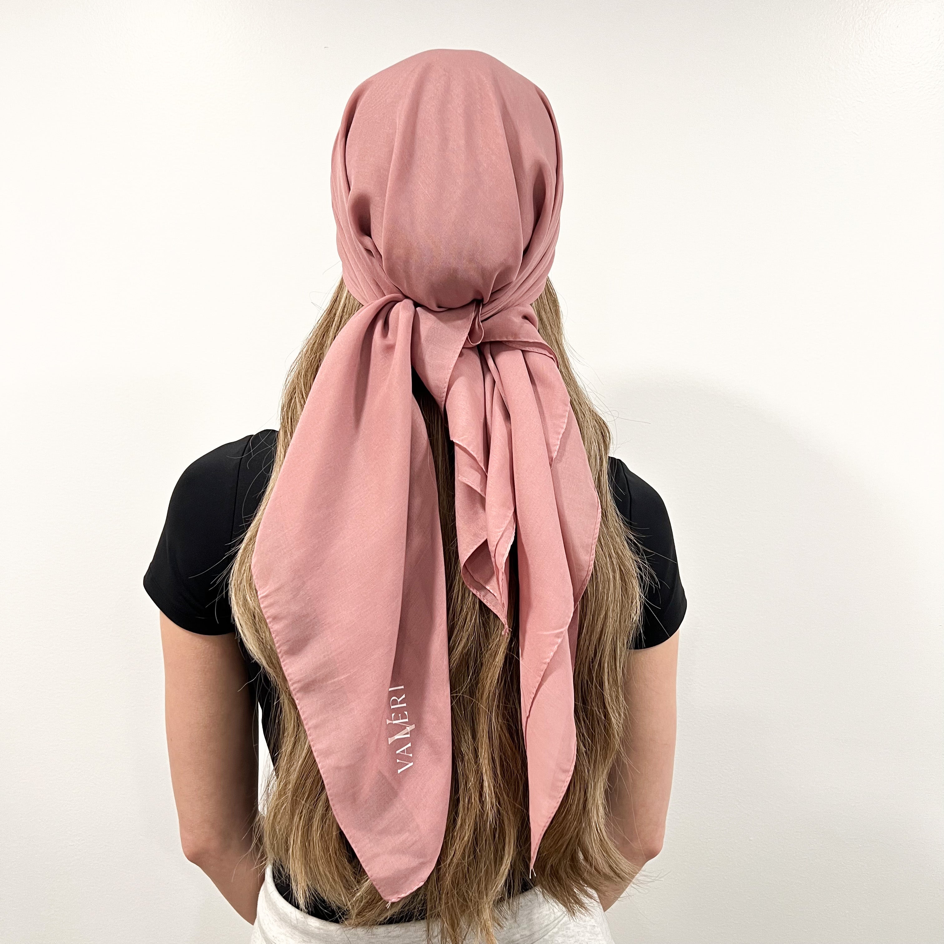 Solid Cotton Triangle Scarf