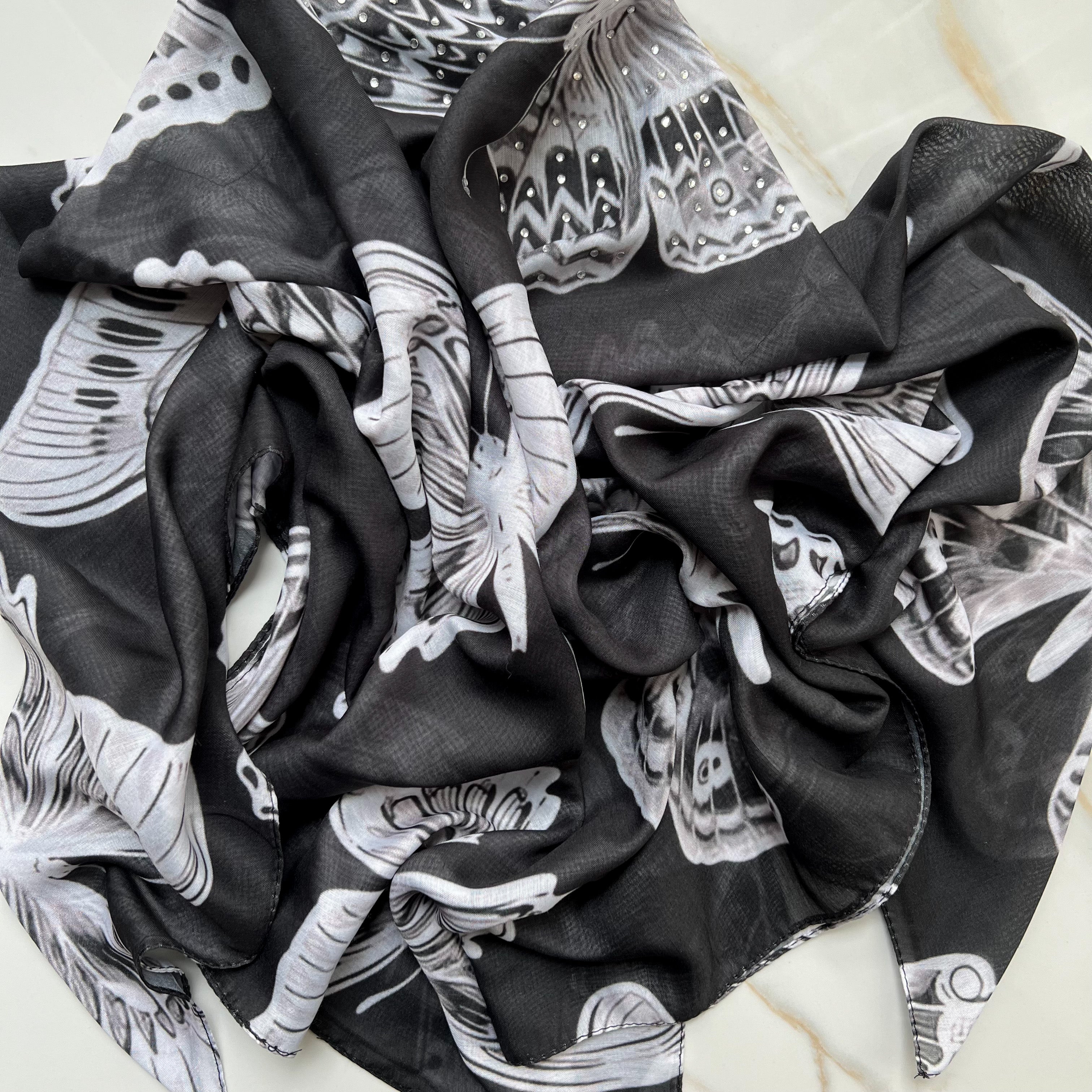 Athalia Embellished Triangle Scarf