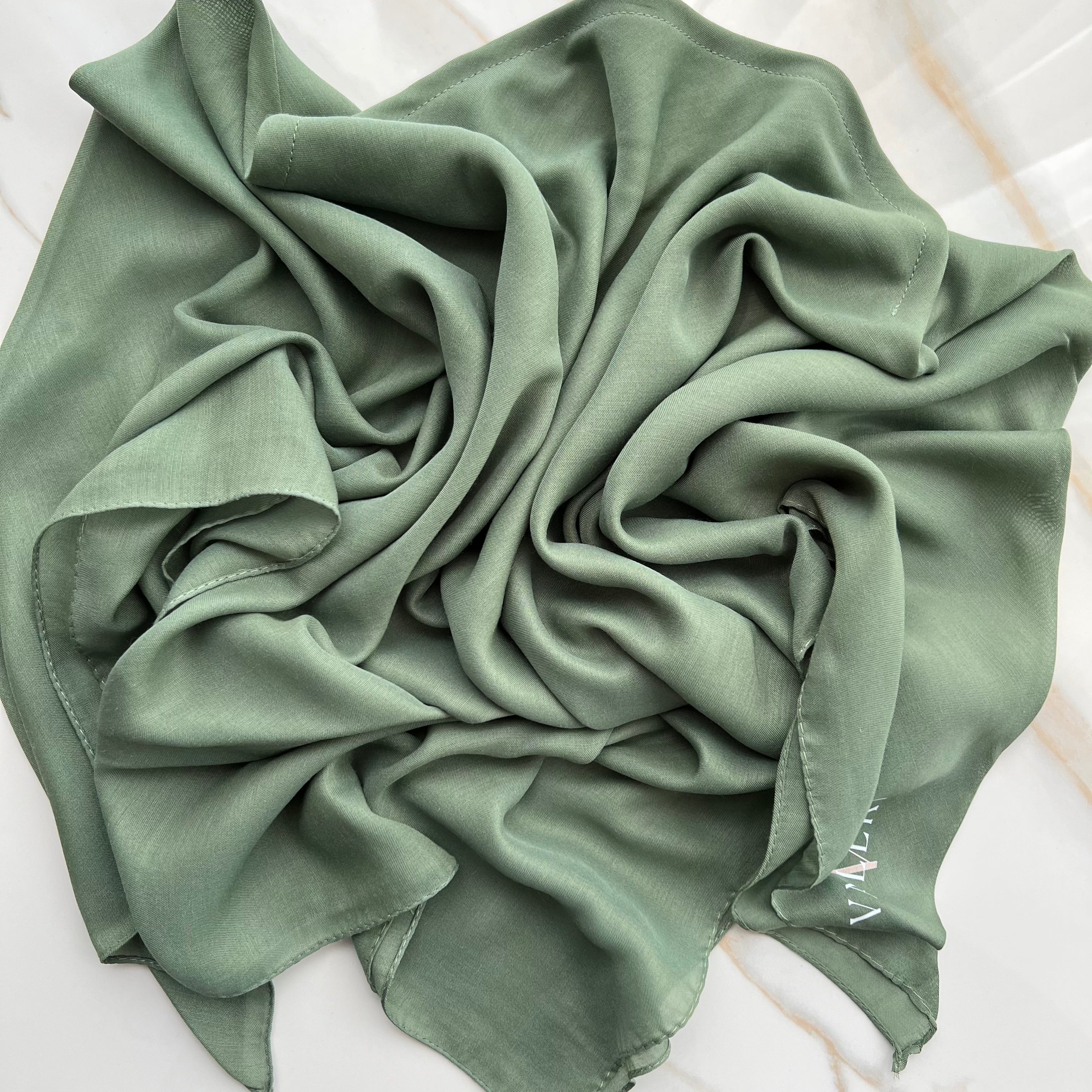 Solid Cotton Triangle Scarf