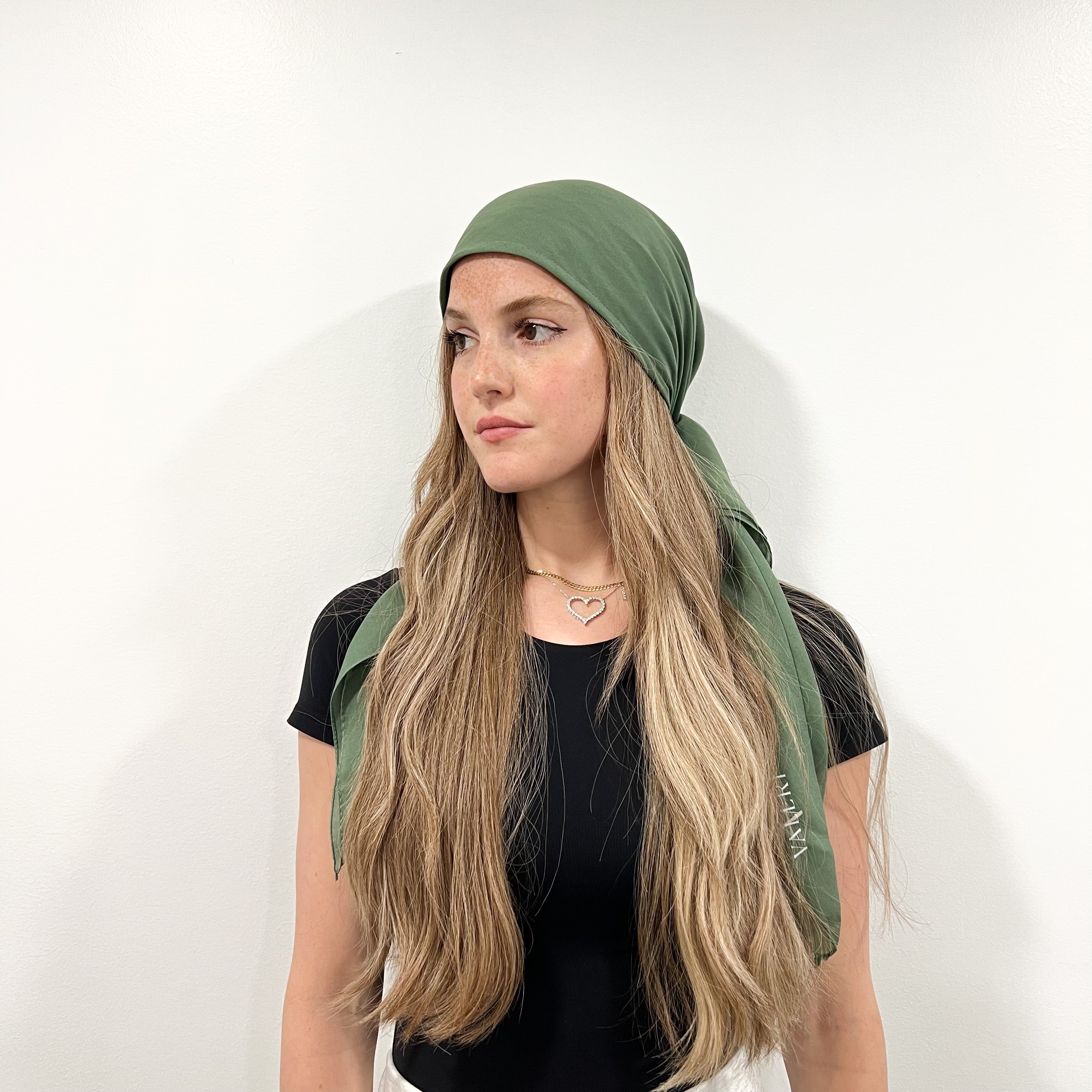 Solid Cotton Triangle Scarf