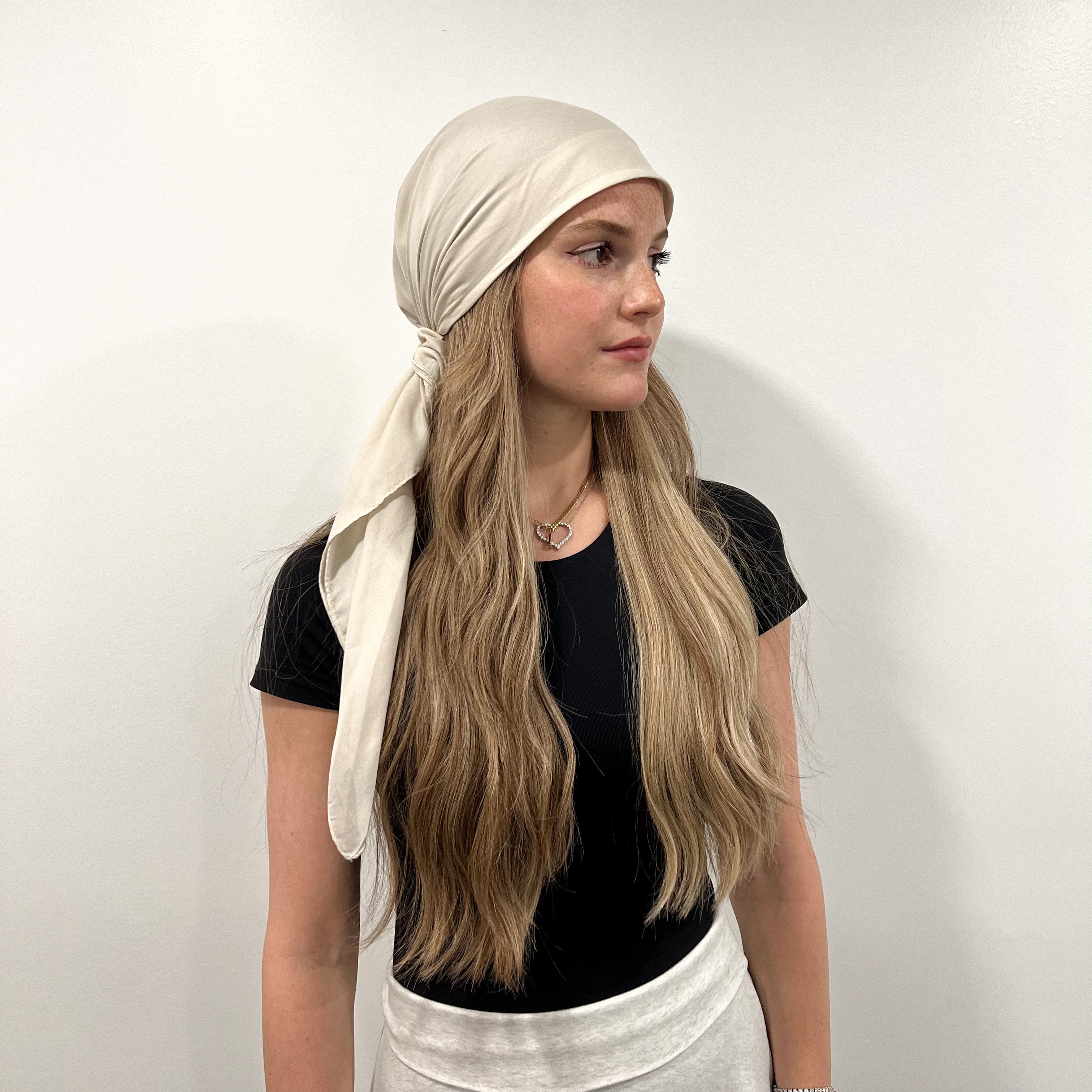 Solid Cotton Triangle Scarf