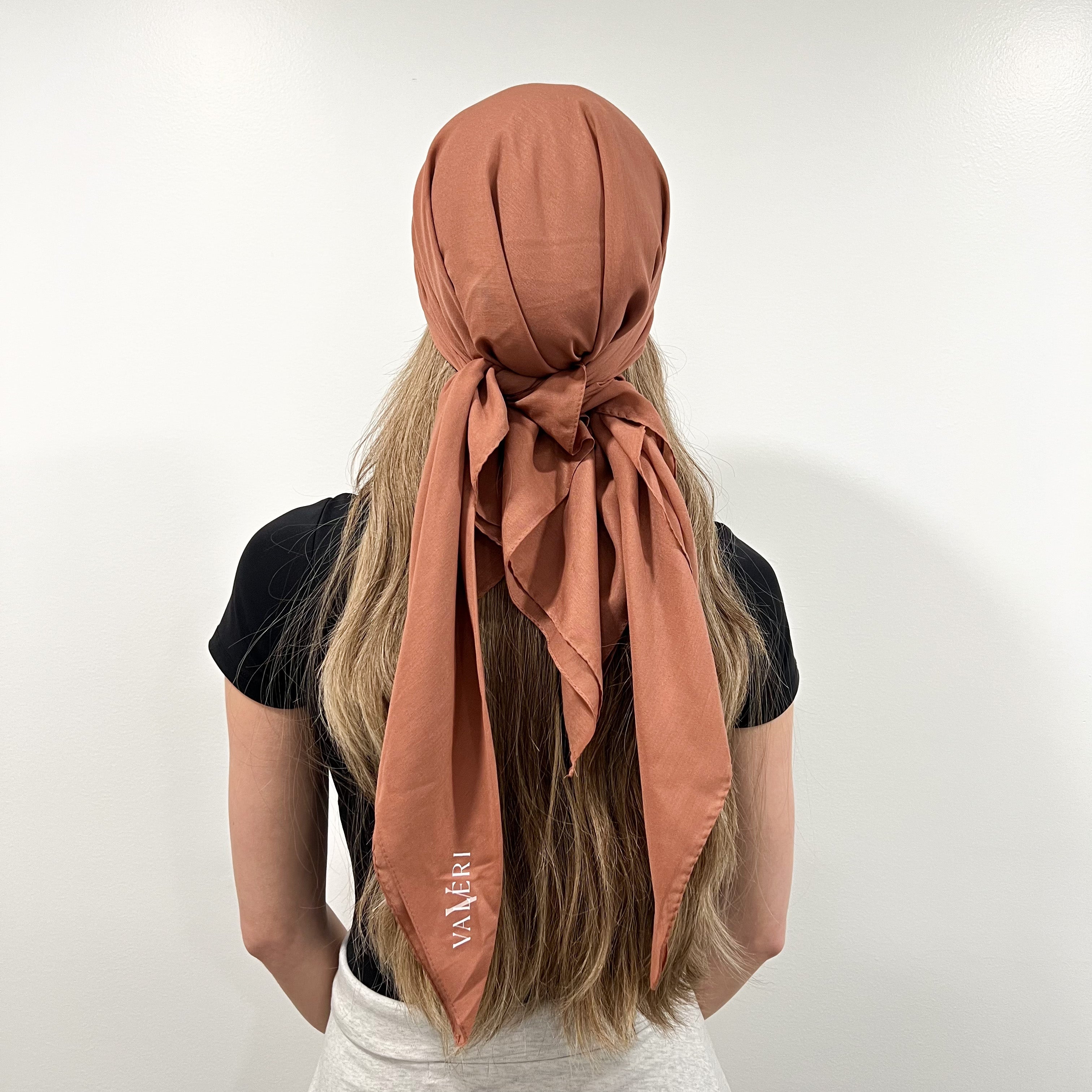 Solid Cotton Triangle Scarf