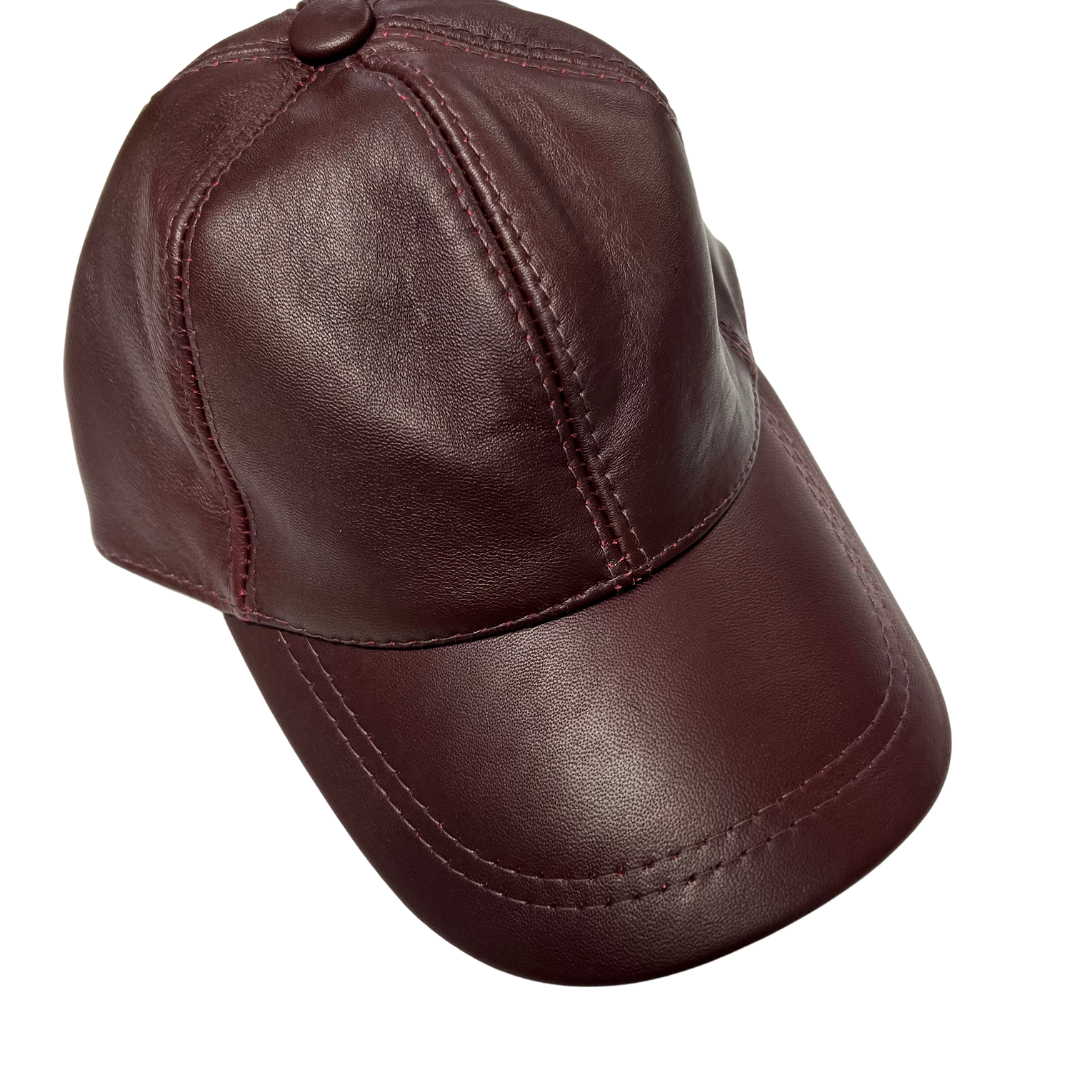 Genuine Leather Baseball Cap