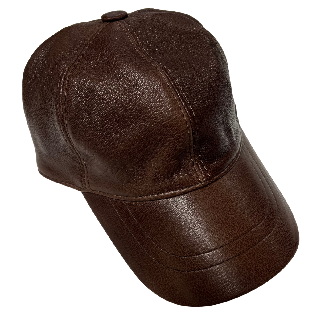Genuine Leather Baseball Cap