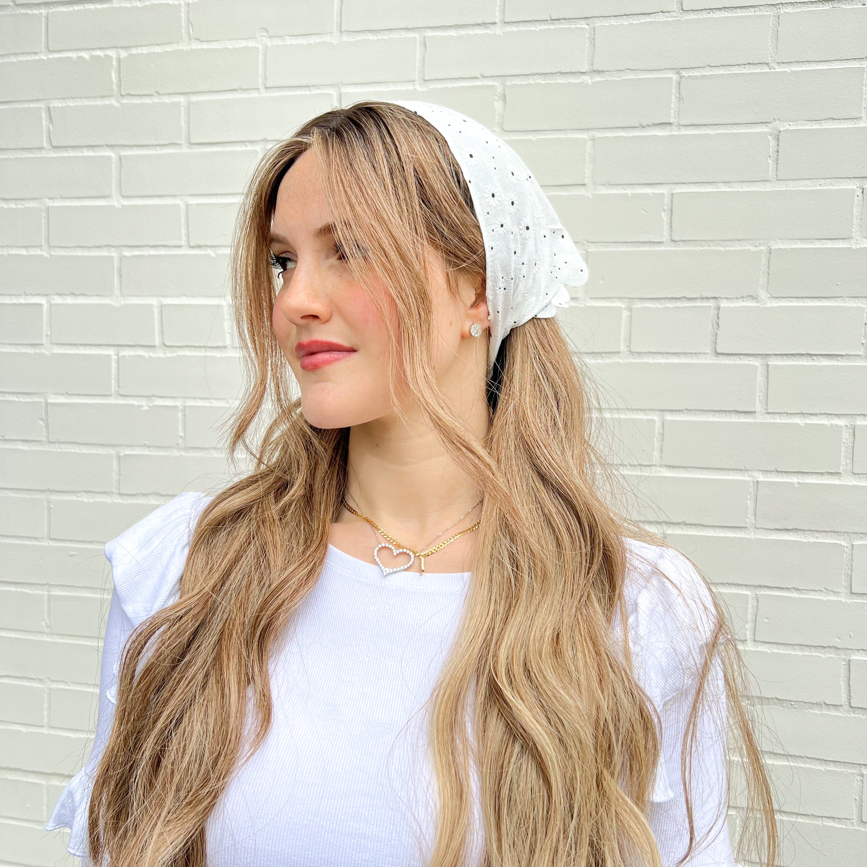 Valeri X Toby Summer Daisies Scalloped Bandana