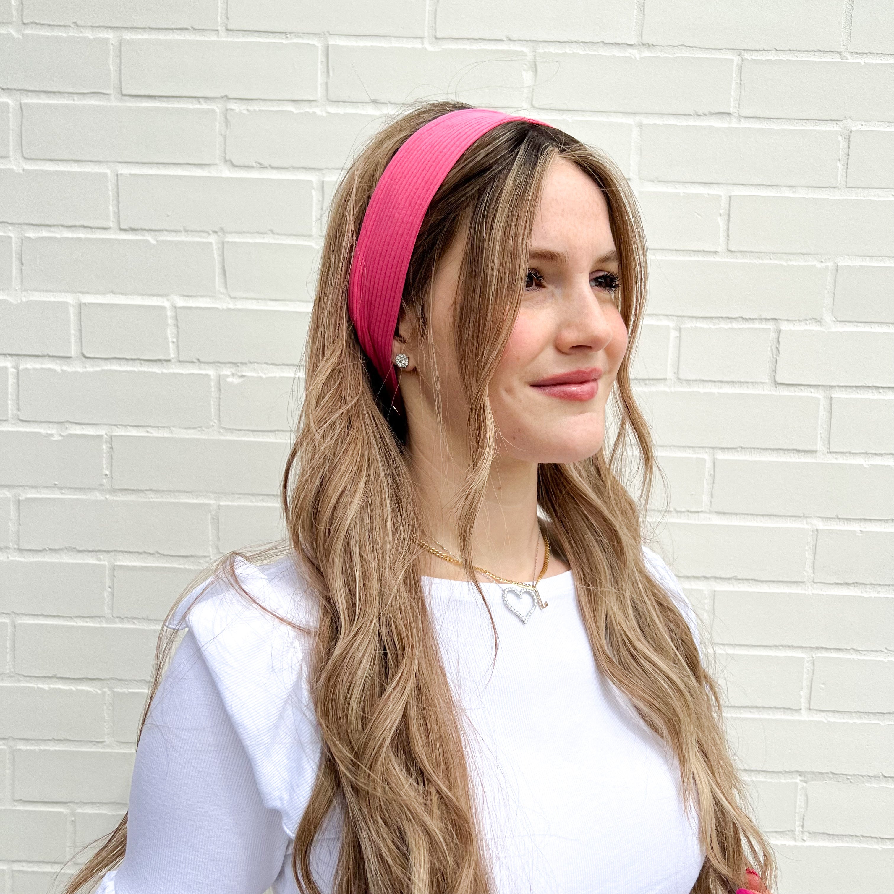 Pink and Purple Hues Skinny Solid Ribbed Headbands