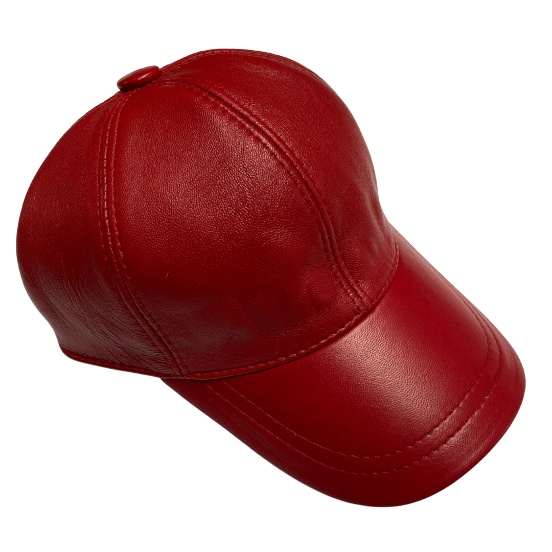 Genuine Leather Baseball Cap